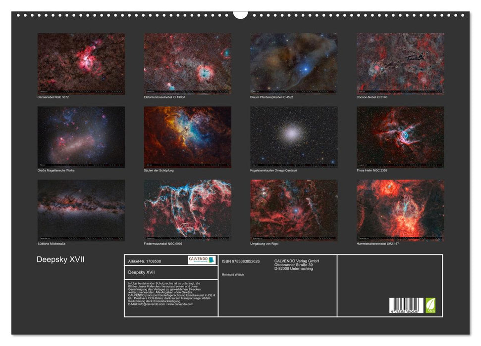 Deepsky XVII (CALVENDO Wandkalender 2025)