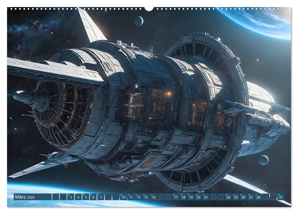 Alien Starships (CALVENDO Premium Wandkalender 2025)