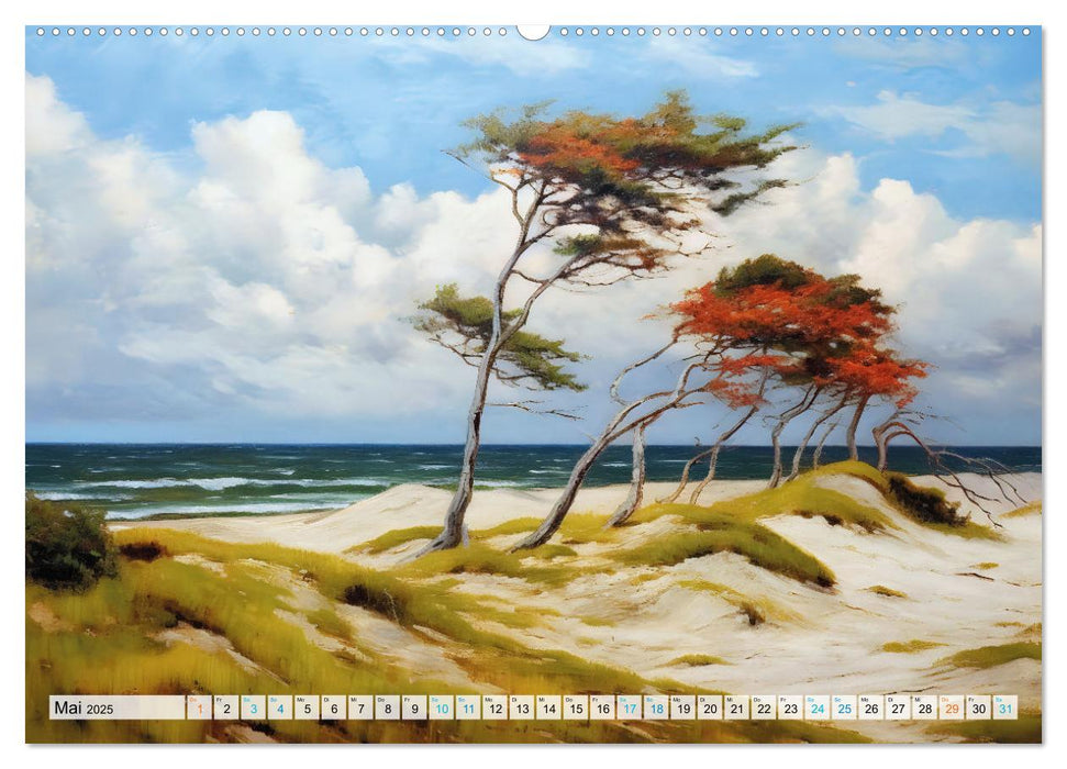 Landleben an der Ostsee - Alte Zeiten zwischen Meer und Bodden (CALVENDO Wandkalender 2025)