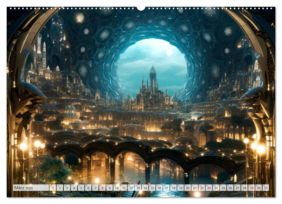 SCIENCE-FICTION Leben auf fernen Planeten (CALVENDO Premium Wandkalender 2025)