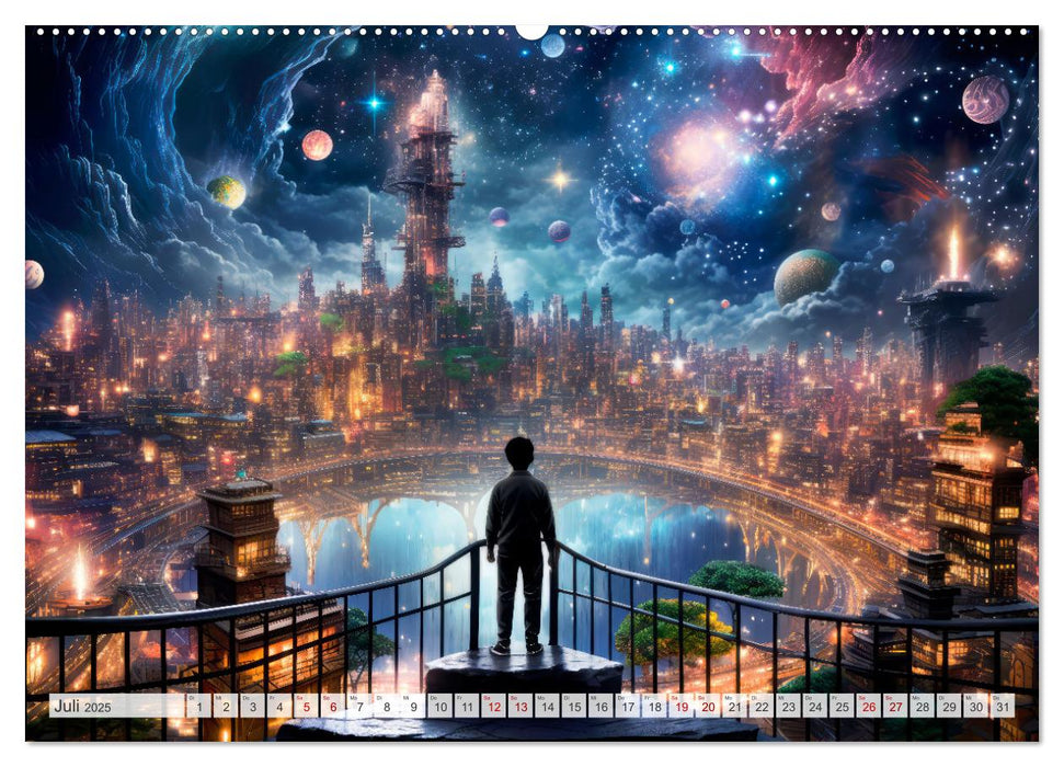 SCIENCE-FICTION Leben auf fernen Planeten (CALVENDO Premium Wandkalender 2025)