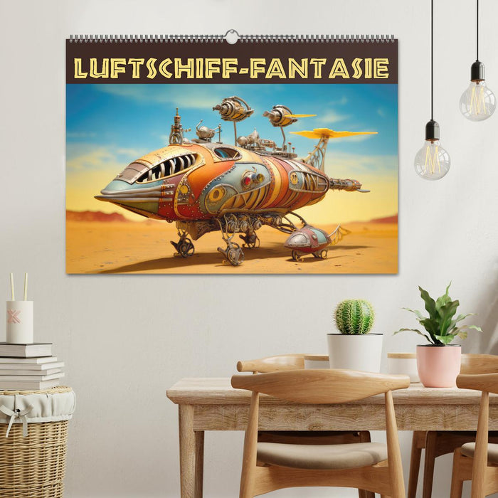 Luftschiff-Fantasie (CALVENDO Wandkalender 2025)