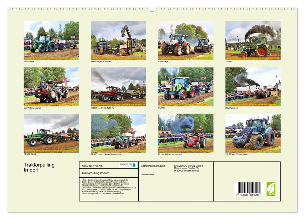 Traktorpulling Irndorf (CALVENDO Premium Wandkalender 2025)