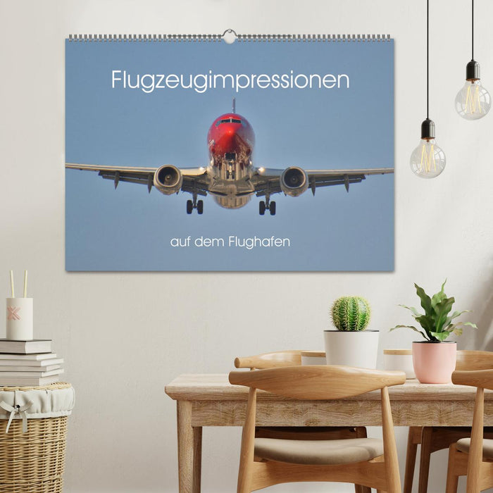 Flugzeugimpressionen auf dem Flughafen (CALVENDO Wandkalender 2025)