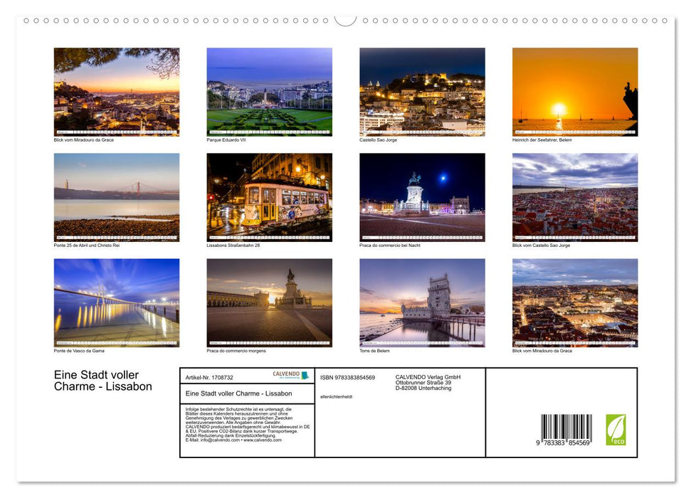 Eine Stadt voller Charme - Lissabon (CALVENDO Premium Wandkalender 2025)