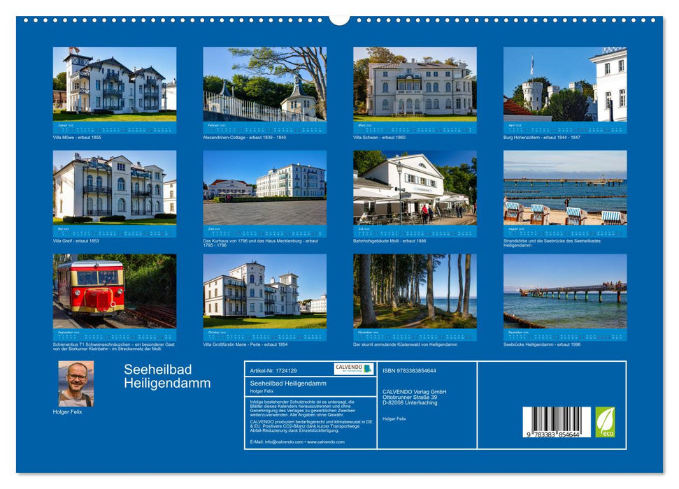 Seeheilbad Heiligendamm (CALVENDO Premium Wandkalender 2025)