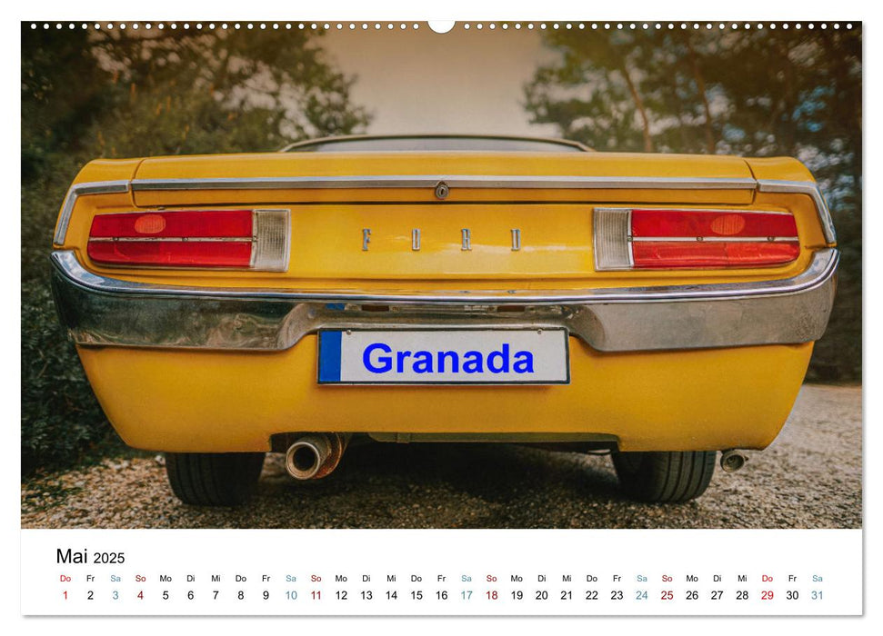 Autos der 70er (CALVENDO Premium Wandkalender 2025)