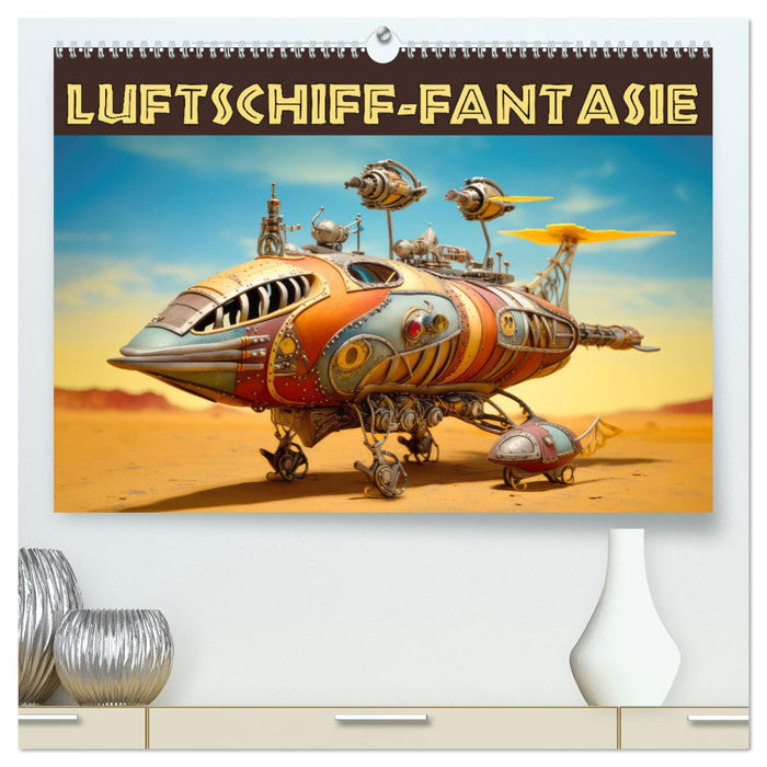 Luftschiff-Fantasie (CALVENDO Premium Wandkalender 2025)