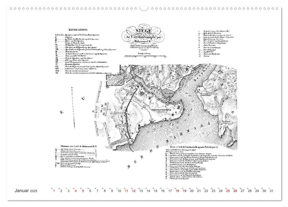 Istanbul - Hauptstadt des osmanischen Reiches seit 1453 (CALVENDO Wandkalender 2025)