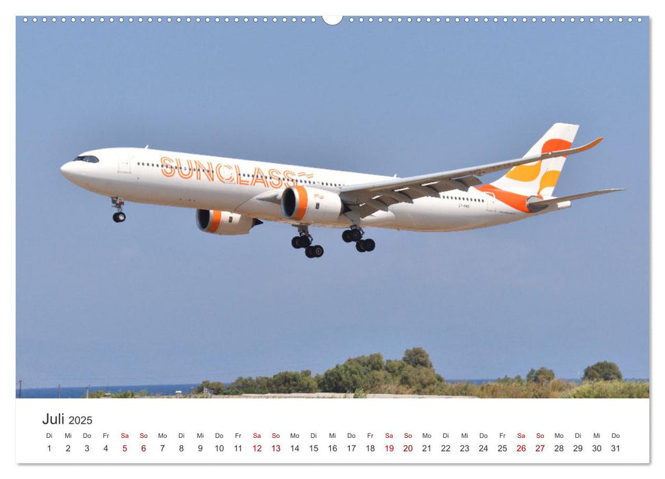 Flugzeugimpressionen auf dem Flughafen (CALVENDO Premium Wandkalender 2025)