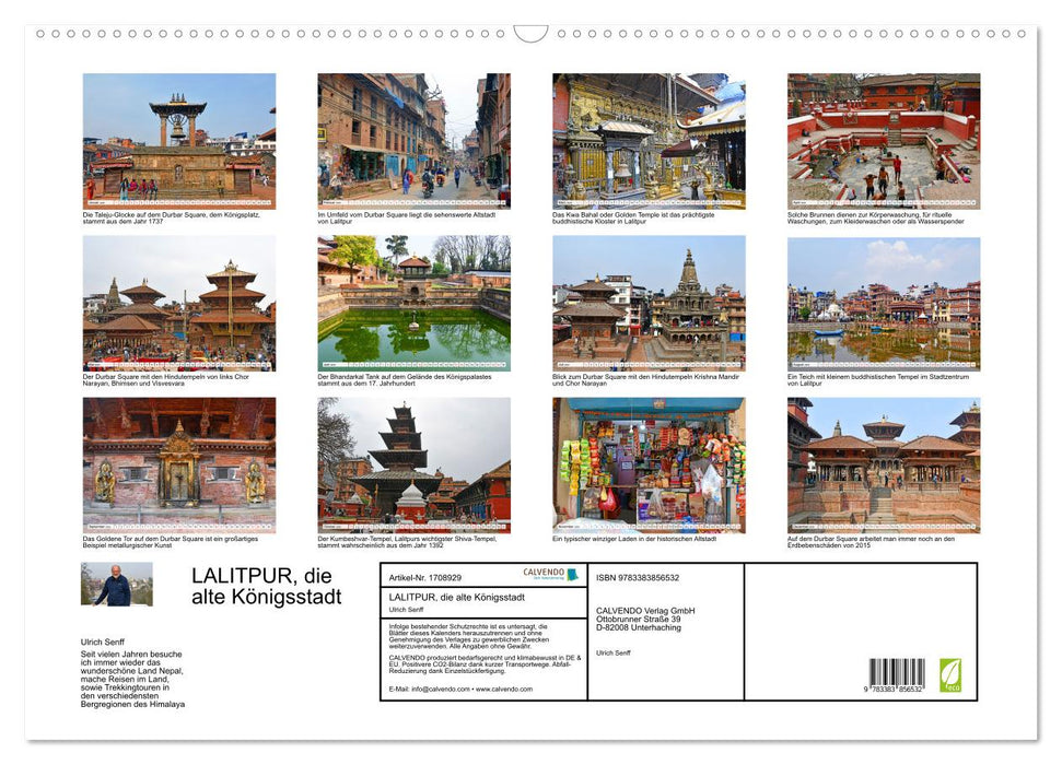 LALITPUR, die alte Königsstadt (CALVENDO Wandkalender 2025)