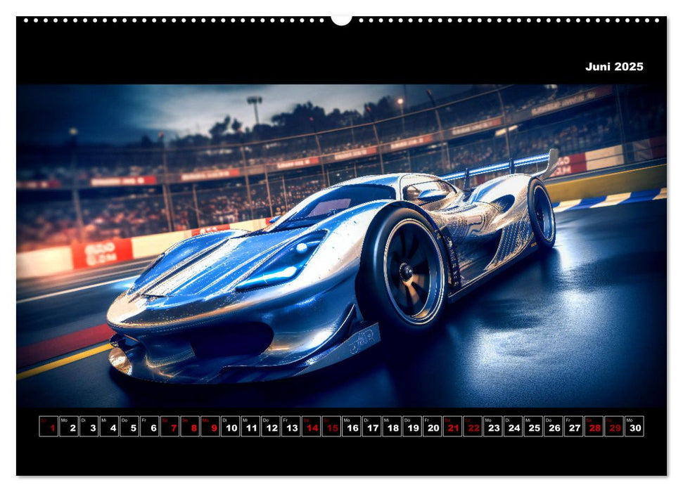 Surreale Cyber Cars (CALVENDO Wandkalender 2025)