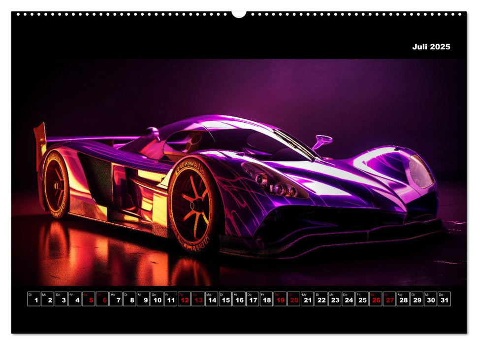 Surreale Cyber Cars (CALVENDO Premium Wandkalender 2025)