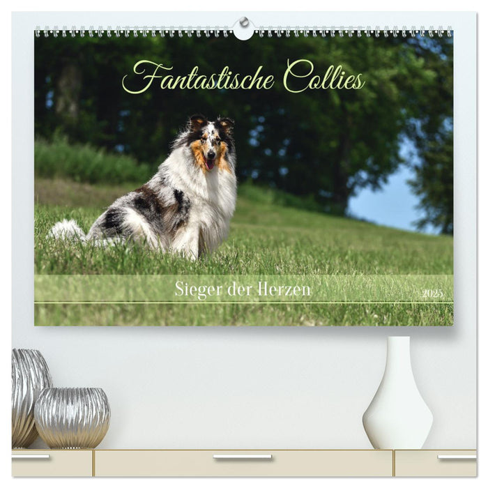 Fantastische Collies - Sieger der Herzen (CALVENDO Premium Wandkalender 2025)