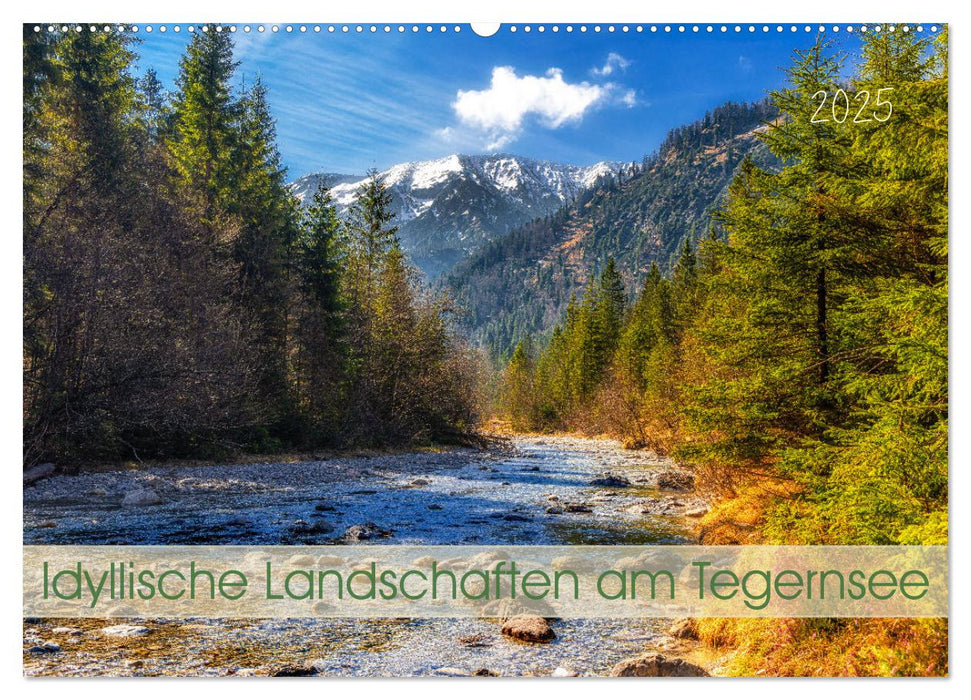 Idyllische Landschaften am Tegernsee (CALVENDO Wandkalender 2025)