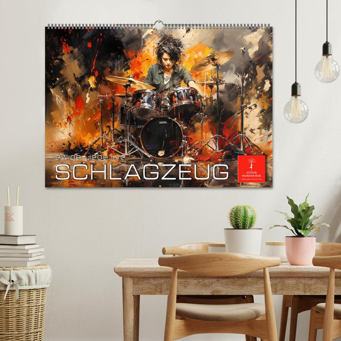 Schlagzeug ewige Liebe live (CALVENDO Wandkalender 2025)