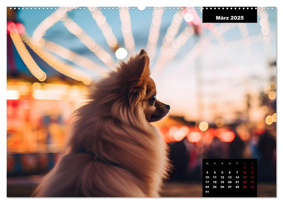 Zwergspitze - kleine Hunde, große Persönlichkeiten (CALVENDO Wandkalender 2025)