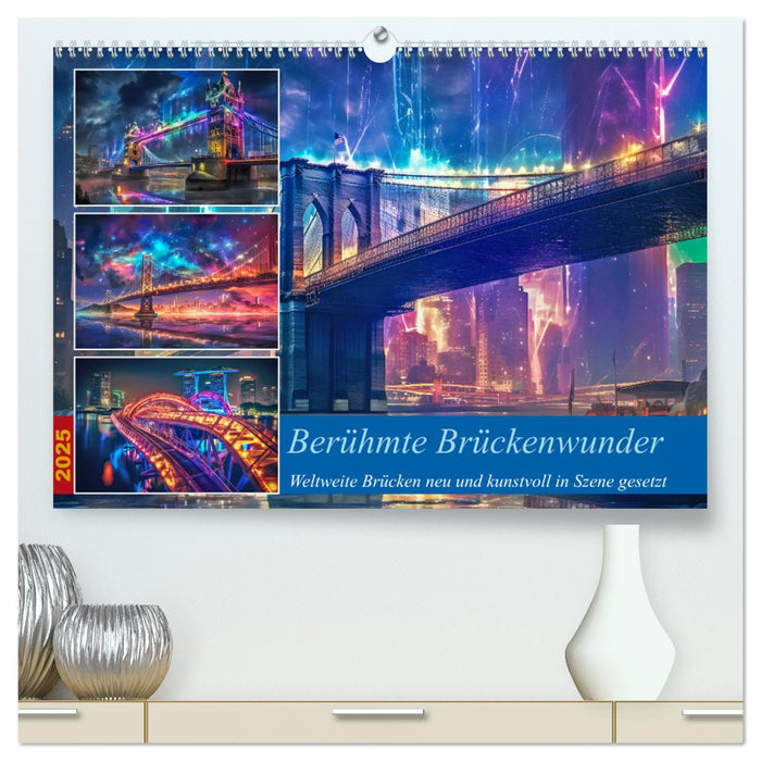 Berühmte Brückenwunder (CALVENDO Premium Wandkalender 2025)