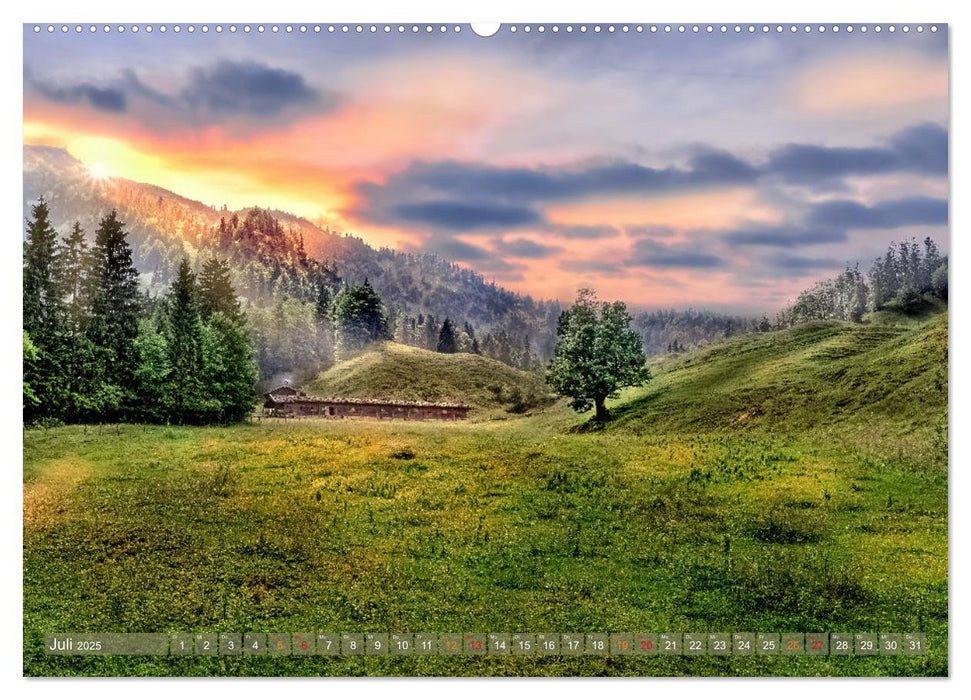 Idyllische Landschaften am Tegernsee (CALVENDO Premium Wandkalender 2025)