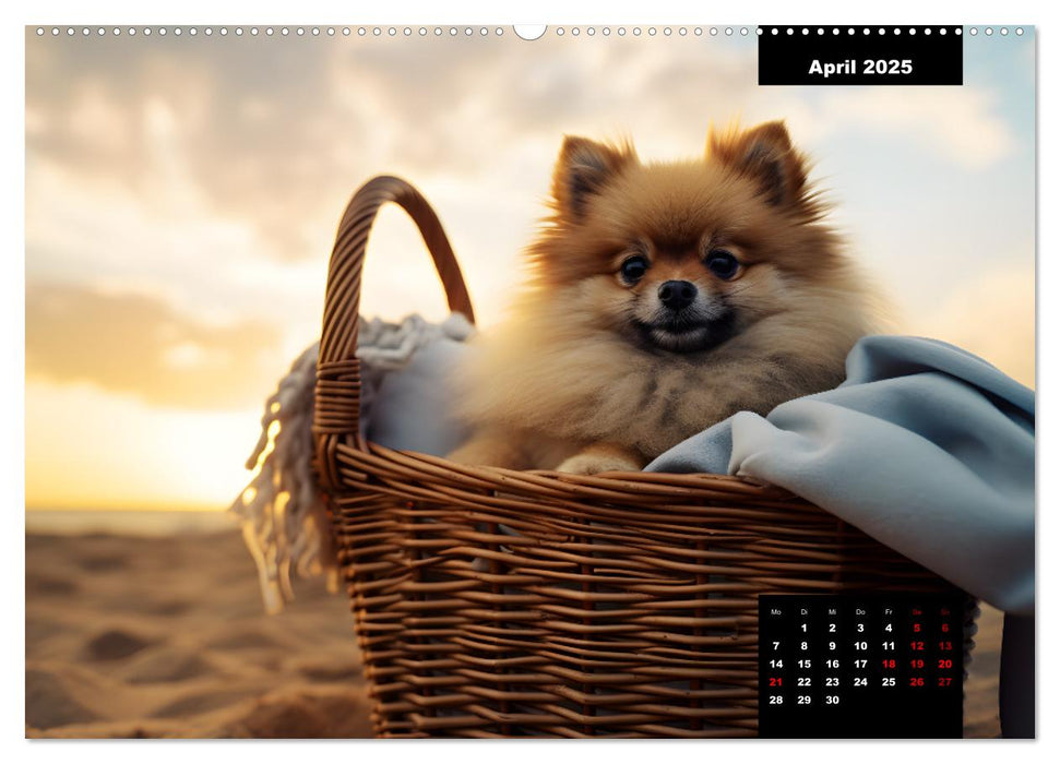 Zwergspitze - kleine Hunde, große Persönlichkeiten (CALVENDO Premium Wandkalender 2025)