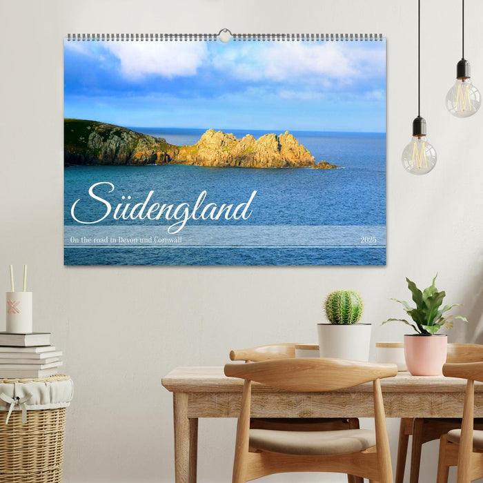 Südengland - On the road in Devon und Cornwall (CALVENDO Wandkalender 2025)