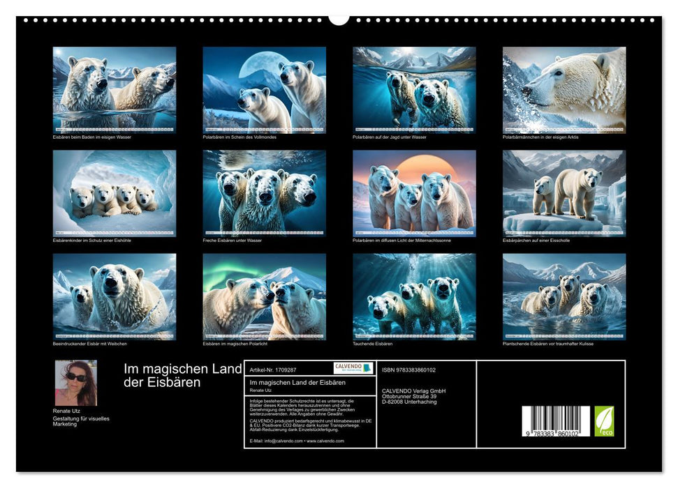 Im magischen Land der Eisbären (CALVENDO Premium Wandkalender 2025)