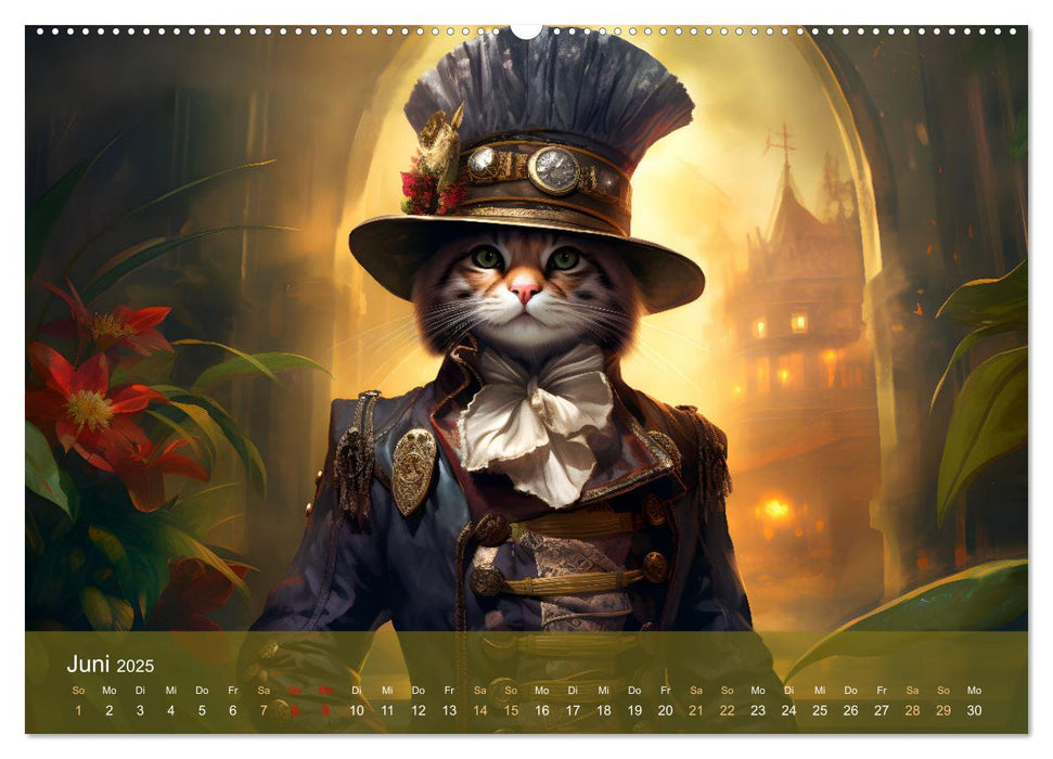 Charaktiere Katzen dieser Welt (CALVENDO Premium Wandkalender 2025)