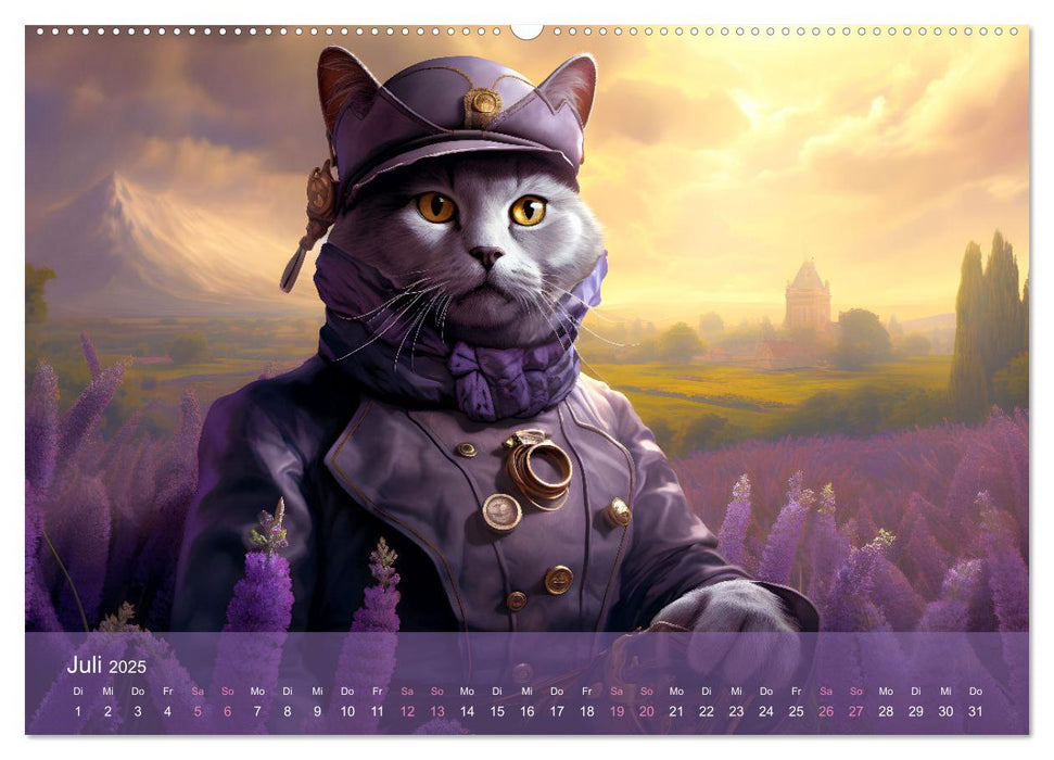 Charaktiere Katzen dieser Welt (CALVENDO Premium Wandkalender 2025)