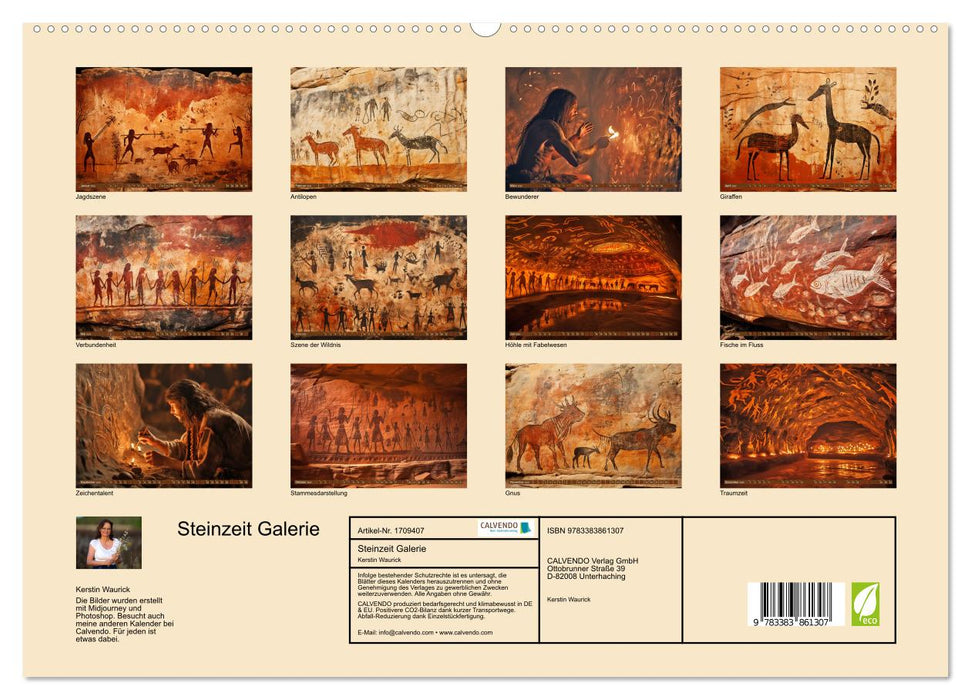 Steinzeit Galerie (CALVENDO Premium Wandkalender 2025)