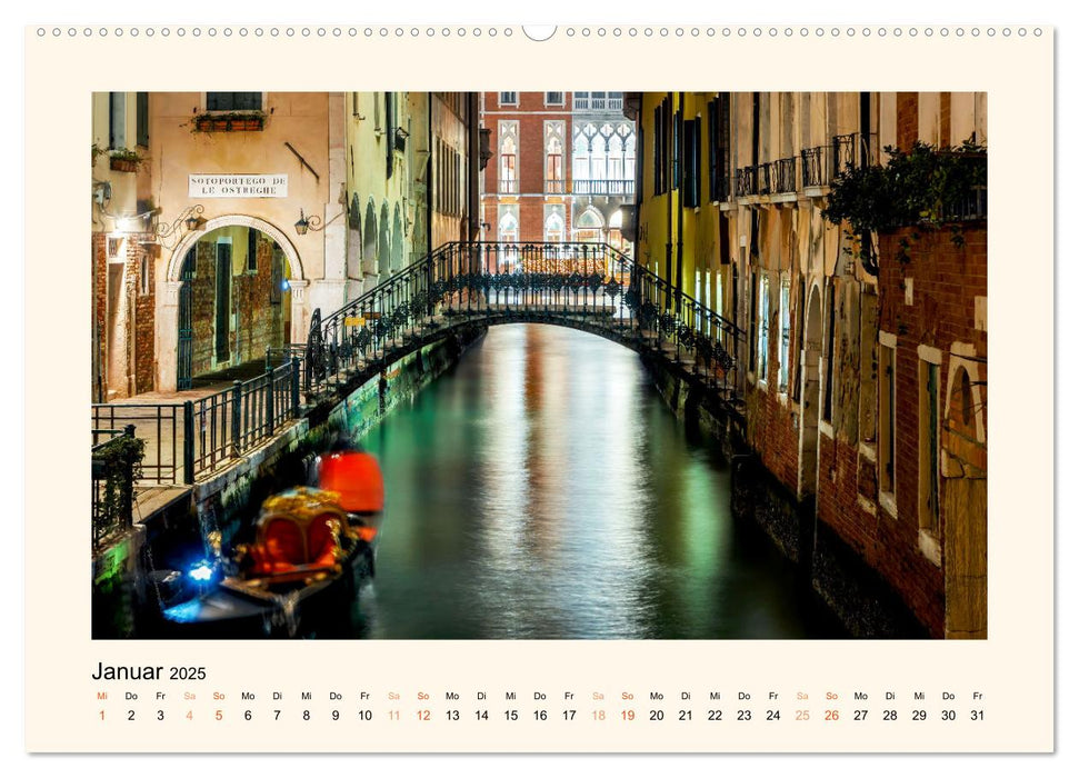 Venedig - Magie bei Nacht (CALVENDO Wandkalender 2025)