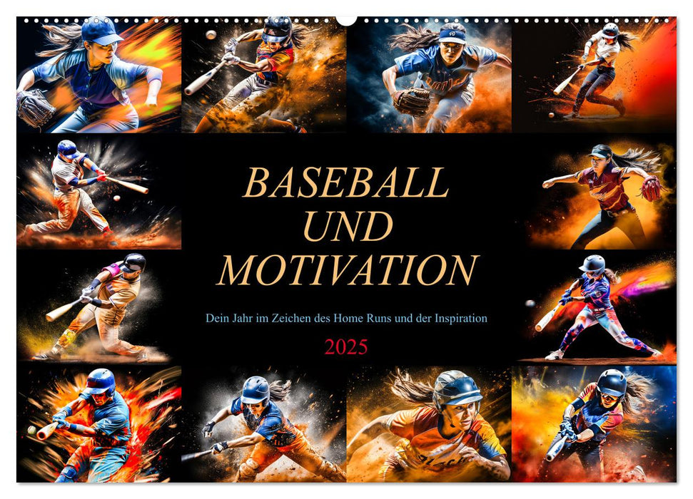 Baseball und Motivation (CALVENDO Wandkalender 2025)