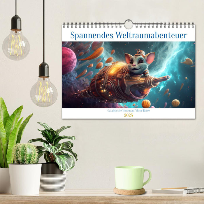 Spannendes Weltraumabenteuer (CALVENDO Wandkalender 2025)