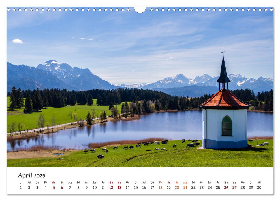 Einzigartige Seen in Bayern (CALVENDO Wandkalender 2025)