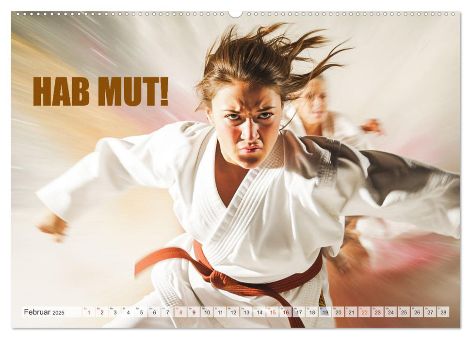 Judo und Motivation (CALVENDO Premium Wandkalender 2025)