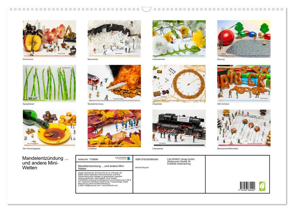 Mandelentzündung ... und andere Mini-Welten (CALVENDO Wandkalender 2025)