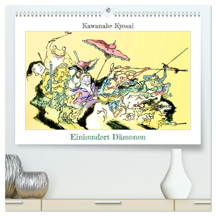 Kawanabe Kyosai: Einhundert Dämonen (CALVENDO Premium Wandkalender 2025)