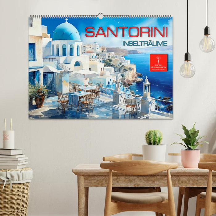 Santorini Inselträume (CALVENDO Wandkalender 2025)