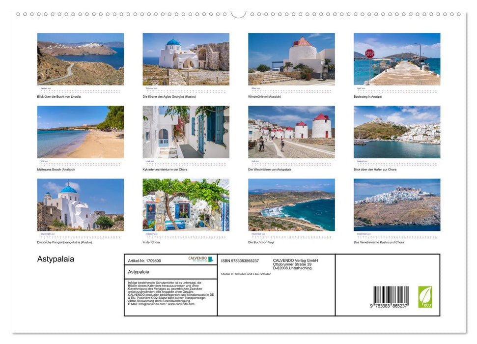 Astypalaia (CALVENDO Premium Wandkalender 2025)