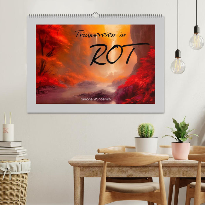 Träumereien in Rot (CALVENDO Wandkalender 2025)