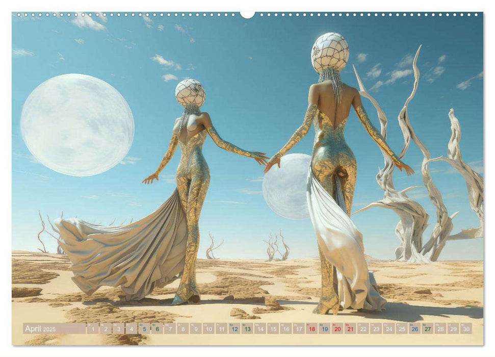 Tänzer im surrealen Stil (CALVENDO Wandkalender 2025)