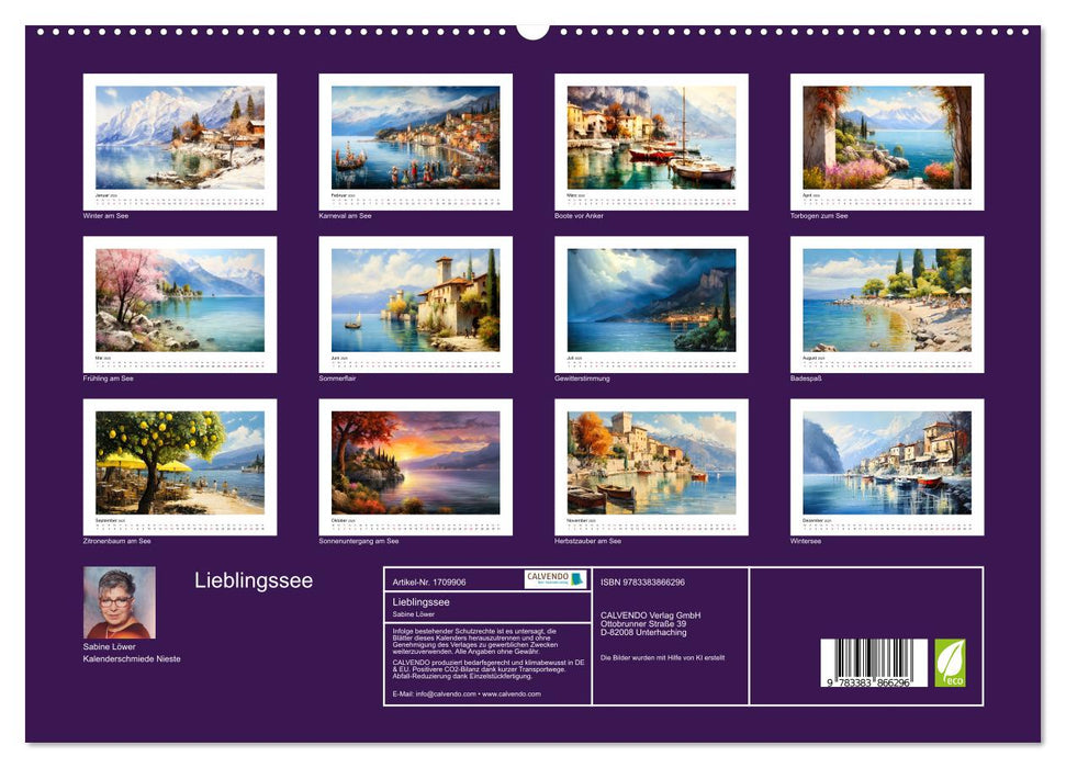 Lieblingssee (CALVENDO Premium Wandkalender 2025)