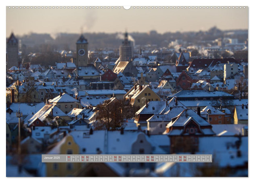 Regensburg Mittelalterliche Stadt mit Flair an der Donau (CALVENDO Wandkalender 2025)