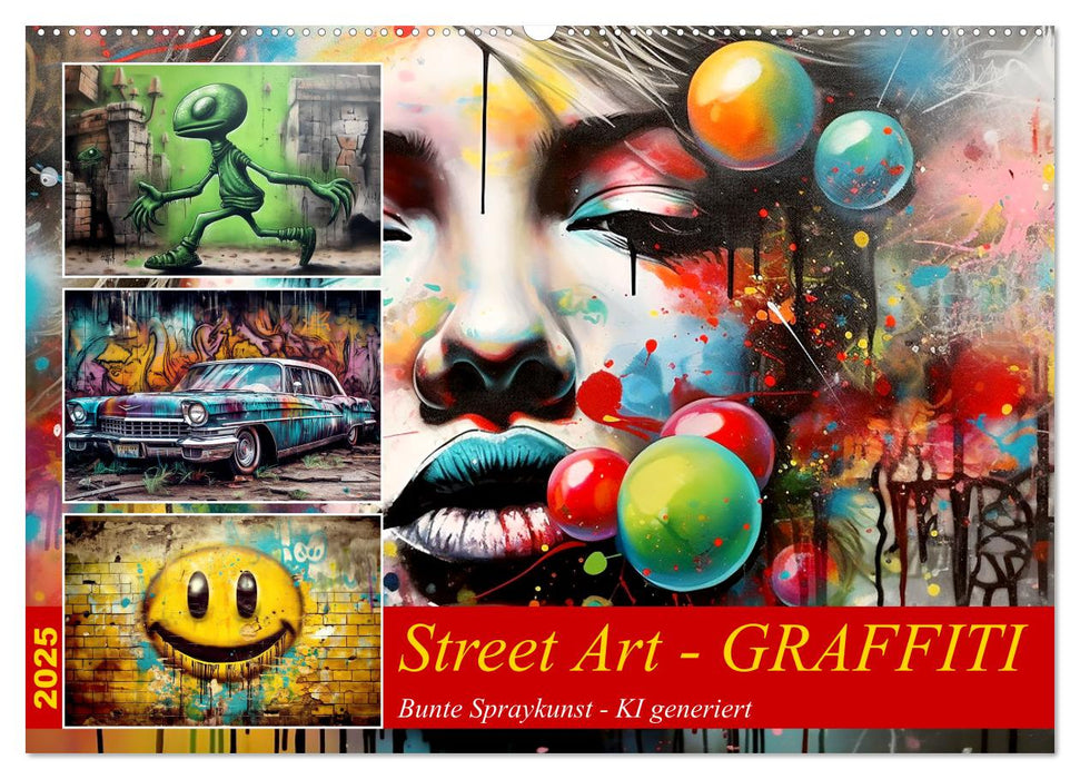 Street Art Graffiti (CALVENDO Wandkalender 2025)