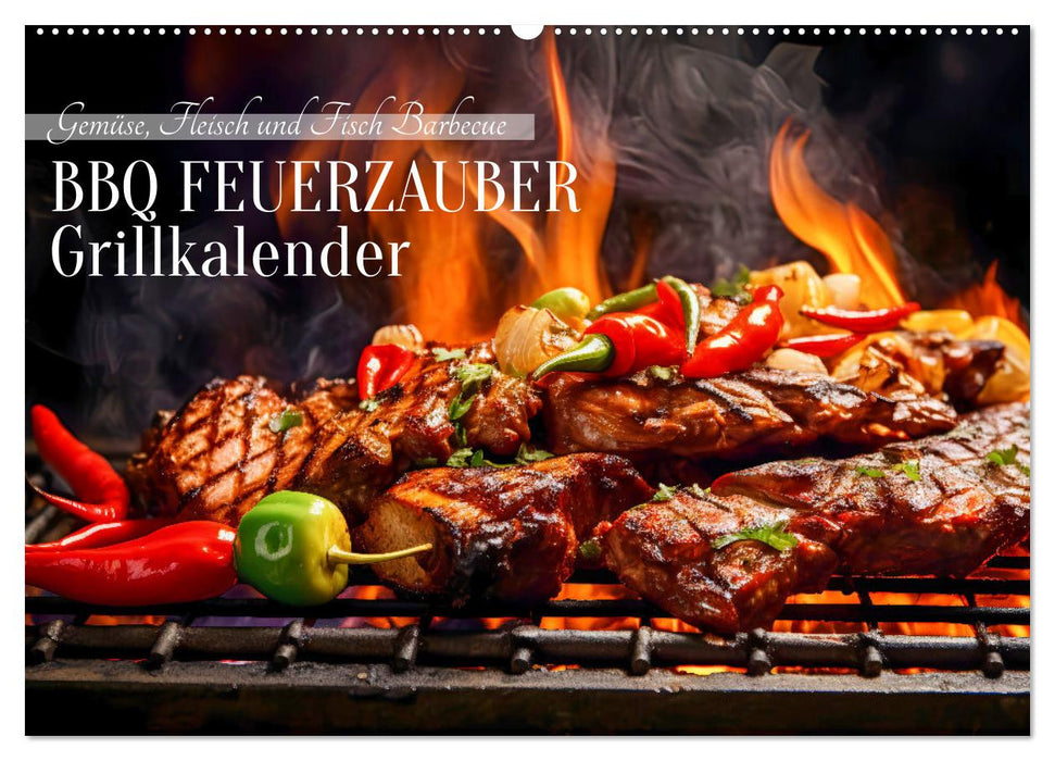 BBQ Feuerzauber - Grillkalender (CALVENDO Wandkalender 2025)