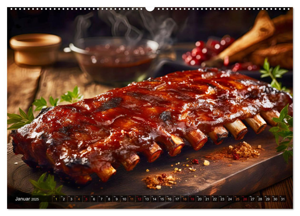 BBQ Feuerzauber - Grillkalender (CALVENDO Wandkalender 2025)