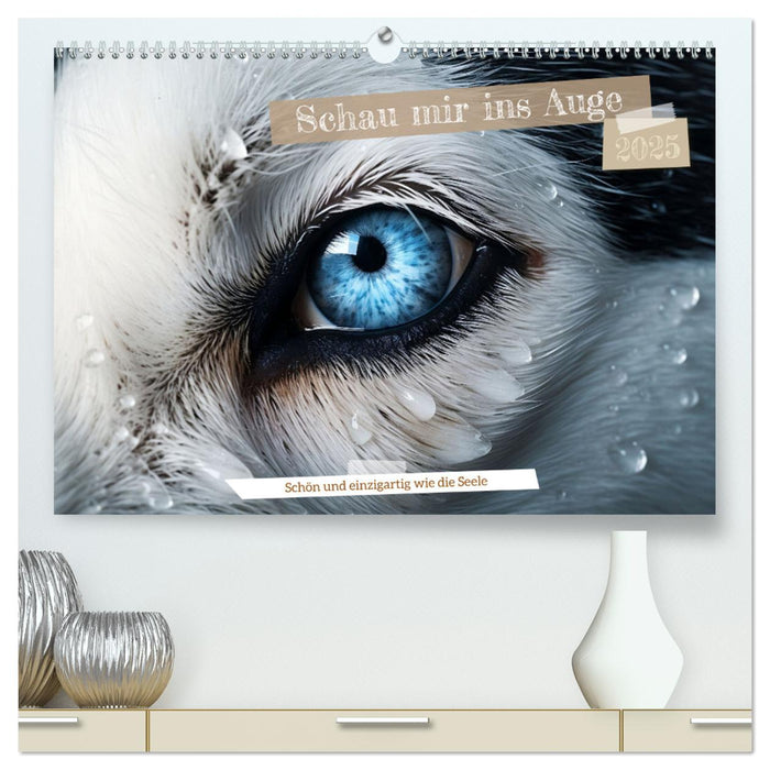 Schau mir ins Auge (CALVENDO Premium Wandkalender 2025)