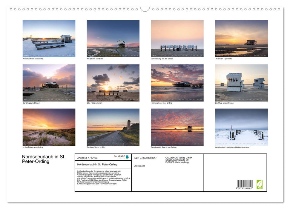 Nordseeurlaub in St. Peter-Ording (CALVENDO Wandkalender 2025)