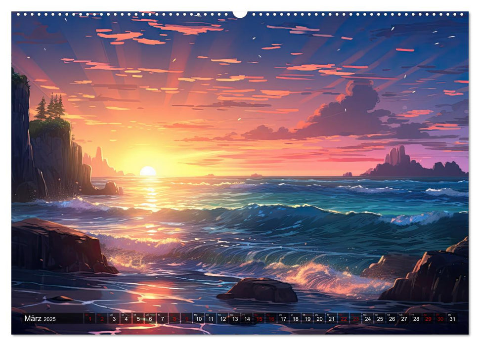 Inspirierende Strände (CALVENDO Premium Wandkalender 2025)