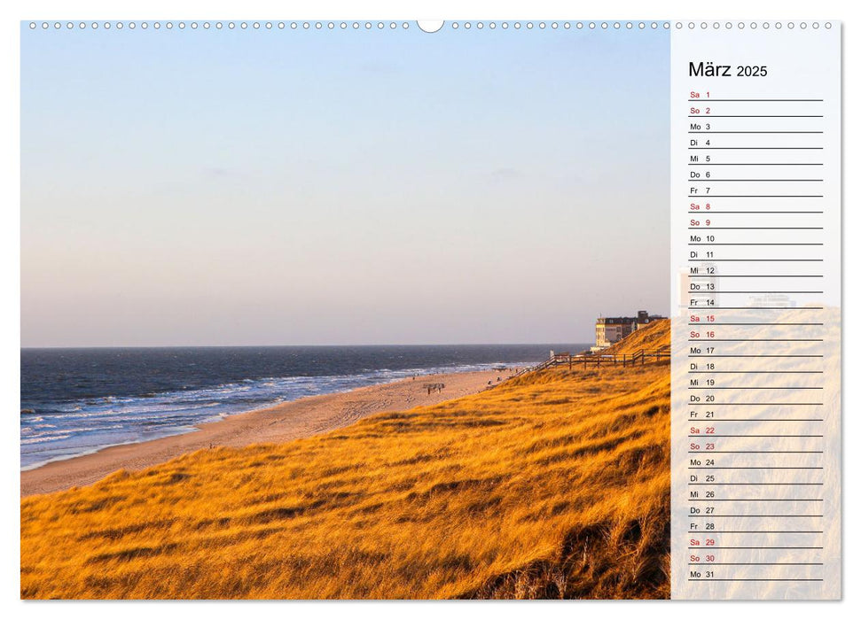 Sylt - Magie der Abendstunden (CALVENDO Wandkalender 2025)