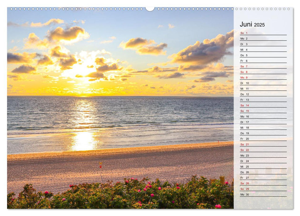 Sylt - Magie der Abendstunden (CALVENDO Wandkalender 2025)